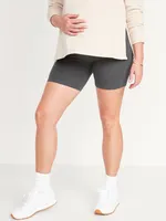 Maternity Full-Panel Biker Shorts 2-Pack -- 6-inch inseam