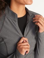 PowerSoft Cropped Quarter-Zip Performance Top