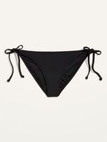 Low-Rise String Bikini Swim Bottoms