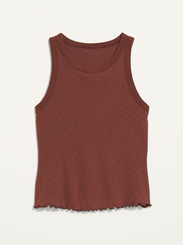 Fitted Rib-Knit Tank