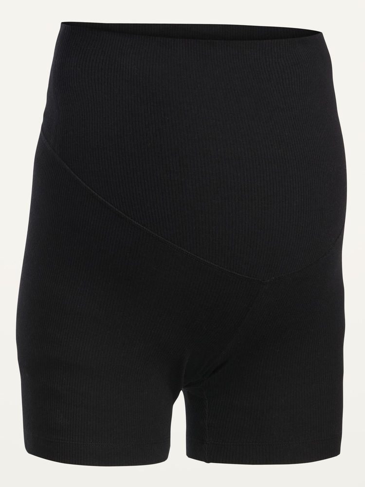 Maternity Full-Panel Biker Shorts -- 6-inch inseam