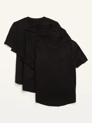 Soft-Washed Curved-Hem T-Shirt 3-Pack for Men