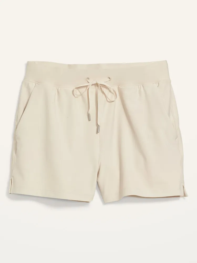 High-Waisted Linen-Blend Shorts for Women -- 3.5-inch inseam