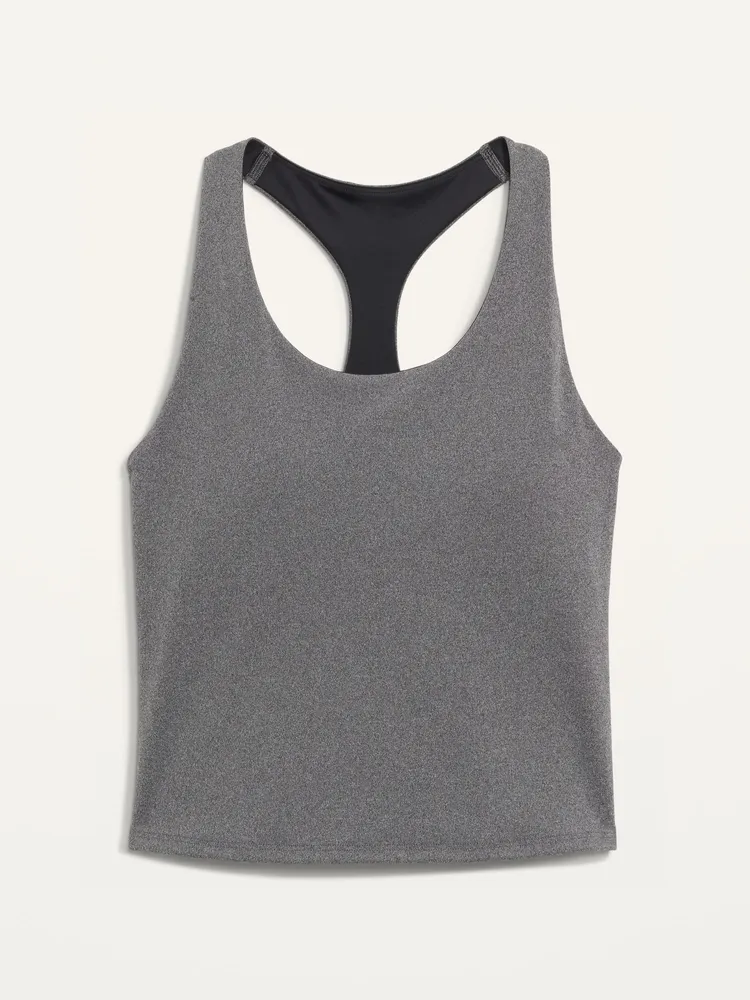 PowerSoft Racerback Crop Tank Top