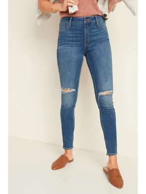 High-Waisted Rockstar Super-Skinny Jeans