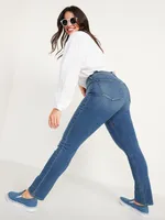 High-Waisted Wow Straight Ankle Jeans