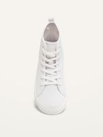 Gender-Neutral Canvas High-Top Sneakers for Kids