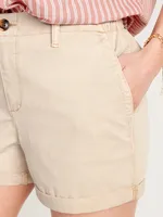 High-Waisted OGC Pull-On Chino Shorts -- 3.5-inch inseam