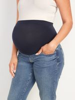 Maternity Full Panel O.G. Straight Cut-Off Ankle Jeans