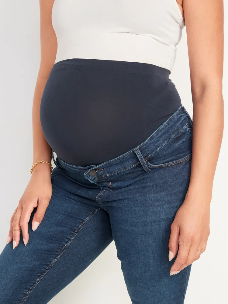 Maternity Full Panel Skinny Jeans - Blue