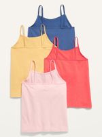 4-Pack Fitted Cami Tops for Toddler Girls