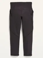 High-Waisted PowerSoft Side-Pocket Crop Leggings for Girls