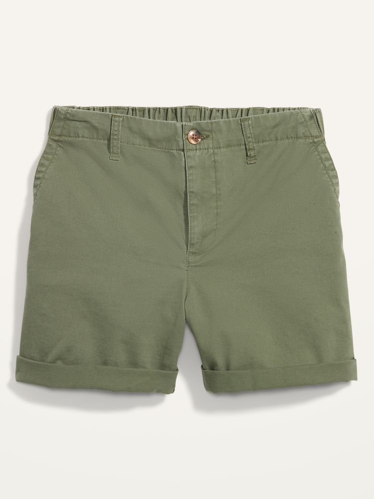 High-Waisted OGC Pull-On Chino Shorts -- 5-inch inseam