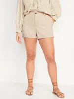 High-Waisted OGC Pull-On Chino Shorts -- 3.5-inch inseam