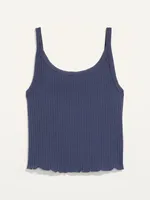 Fitted Ribbed Tank Top