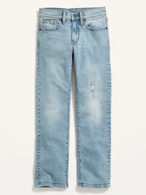 Built-In Flex Straight Light-Wash Jeans for Boys