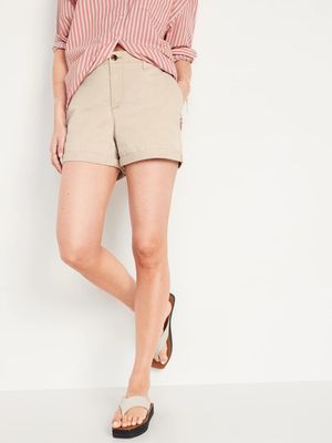 High-Waisted OGC Pull-On Chino Shorts - 3.5-inch inseam