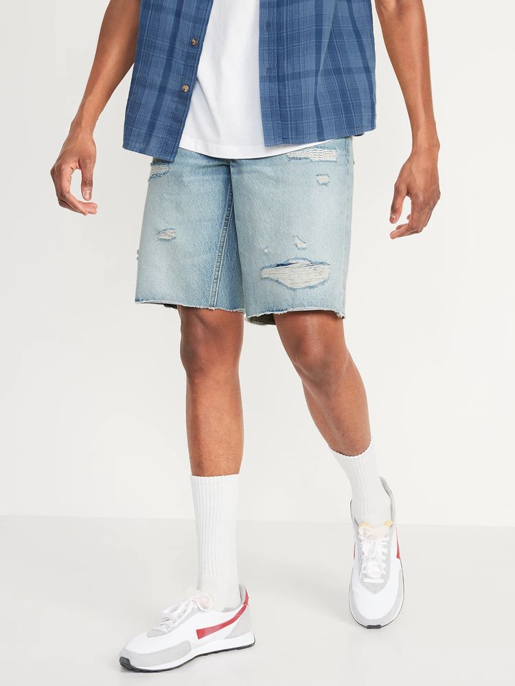 High-Waisted OG Straight Super-Short Jean Shorts -- 1.5-inch inseam