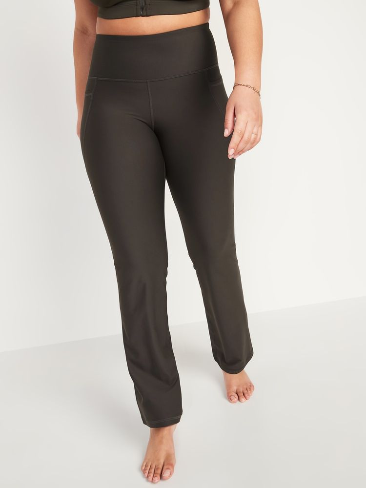 High-Waisted Plus-Size PowerChill Yoga Crops, Old Navy