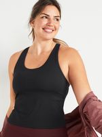 PowerSoft Racerback Crop Tank Top