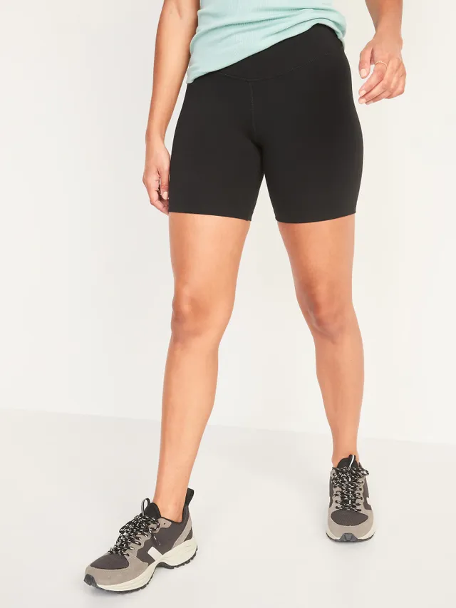 Extra High-Waisted PowerLite Lycra® ADAPTIV Biker Shorts for Women --  6-inch inseam, Old Navy in 2023