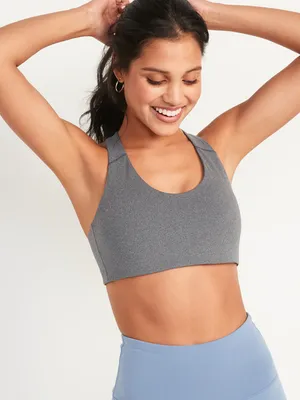Medium Support PowerSoft Racerback Sports Bra for Women XS-XXL