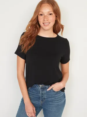 Luxe Crew-Neck T-Shirt for Women
