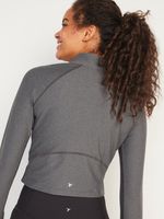 PowerSoft Cropped Quarter-Zip Performance Top