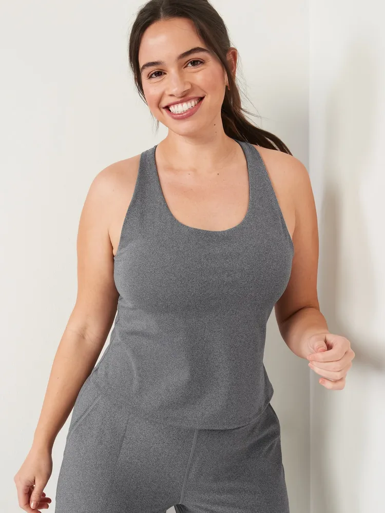 PowerSoft Racerback Crop Tank Top