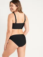 Mid-Rise Bikini Swim Bottoms