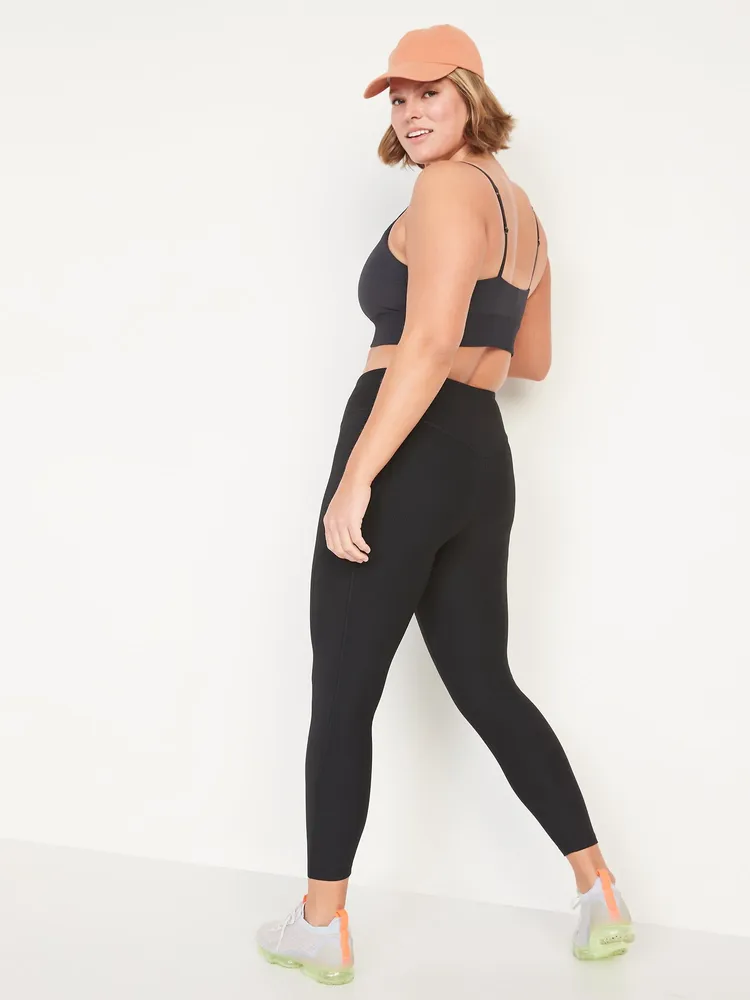 Old Navy High-Waisted PowerSoft Ribbed 7/8 Leggings for Women