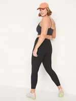 High-Waisted PowerSoft Ribbed 7/8 Leggings