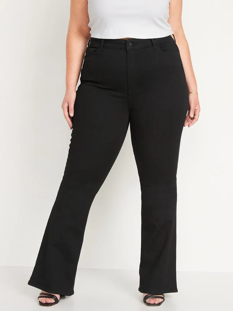 Curvy Extra High-Waisted Sky-Hi Straight Button-Fly Cut-Off Jeans for Women