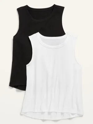 Sleeveless UltraLite Cropped T-shirt 2-Pack for Women