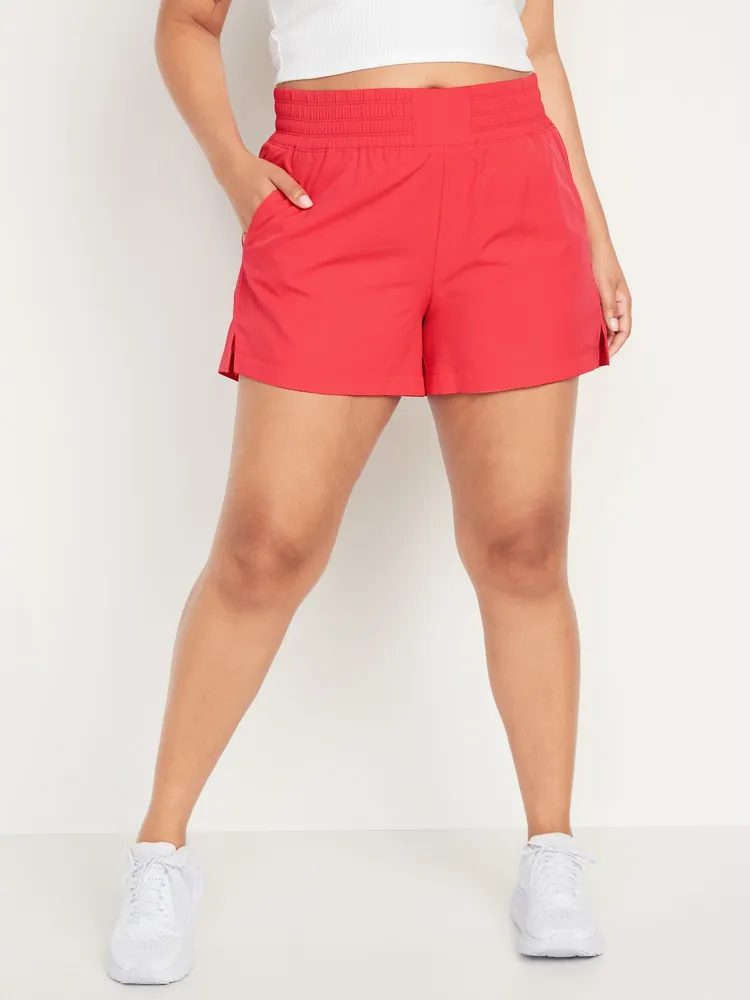 High-Waisted StretchTech Shorts -- 4-inch inseam