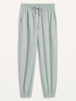 Extra High-Waisted StretchTech Cargo Jogger Pants