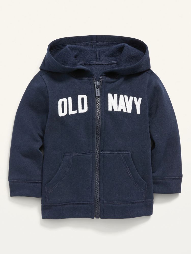 Unisex Logo Zip-Front Hoodie for Baby