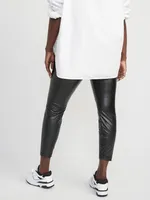 High-Waisted Faux Leather Leggings for Women