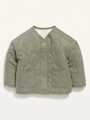 Quilted Snap-Front Jacket for Baby