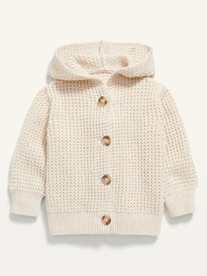 Hooded Button-Front Cardigan for Baby