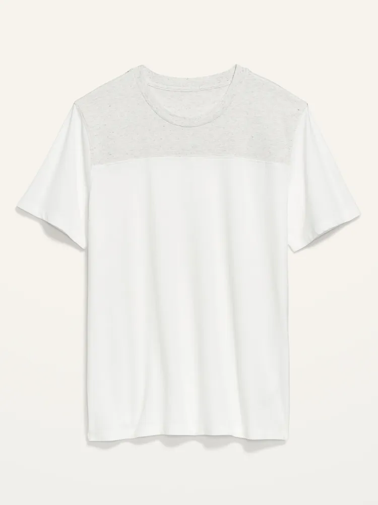 Soft-Washed Color-Block Football T-Shirt