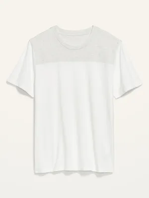 Soft-Washed Color-Block Football T-Shirt