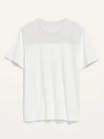 Soft-Washed Color-Block Football T-Shirt