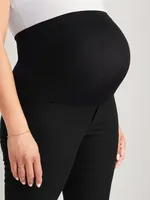 Maternity Full-Panel Pixie Straight Ankle Pants
