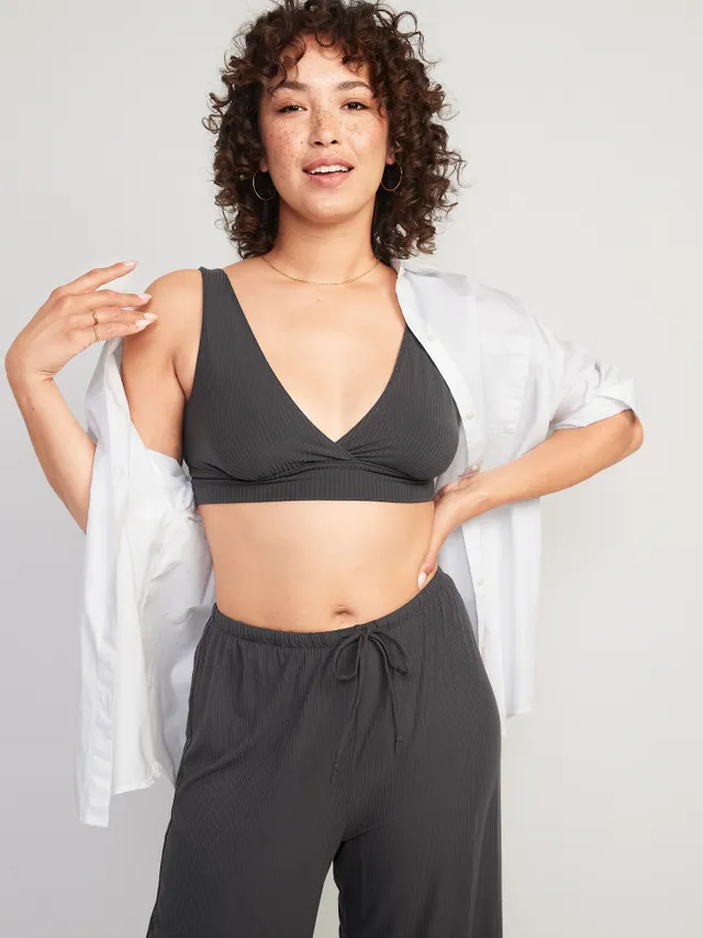 Maternity Soft-Knit Cross-Front Nursing Bralette