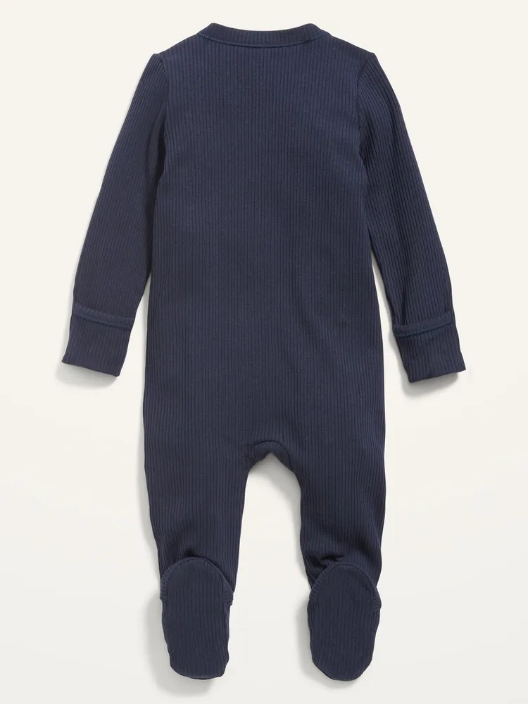 Unisex 2-Way-Zip Sleep & Play Footed One-Piece for Baby