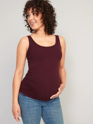Camisole de maternité et d'allaitement première couche en tricot côtelé
