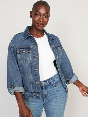 Old Navy Tapered Puff-Sleeve Non-Stretch Jean Jacket for Women | Bramalea  City Centre