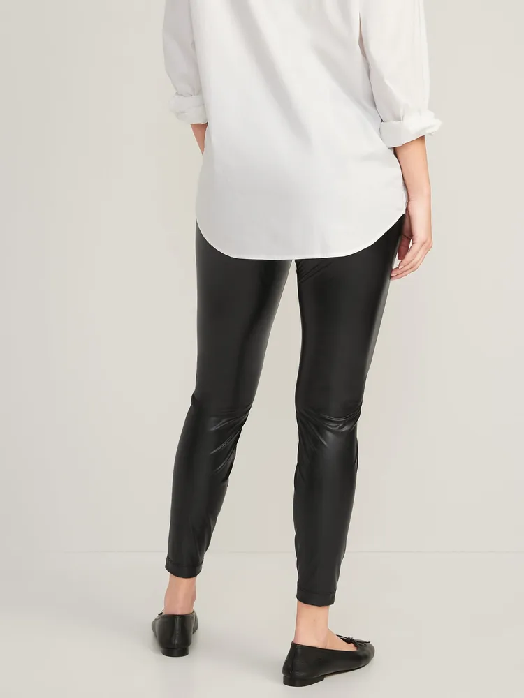 Old Navy High-Waisted Faux Leather Leggings for Women