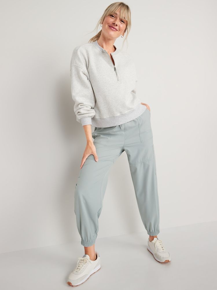 Extra High-Waisted StretchTech Cargo Jogger Pants